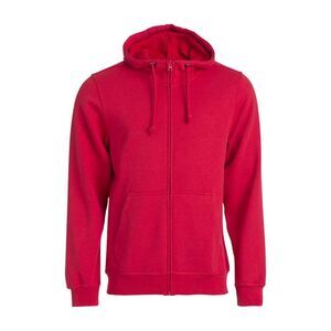 Clique Mens Basic Full Zip Hoodie / Red